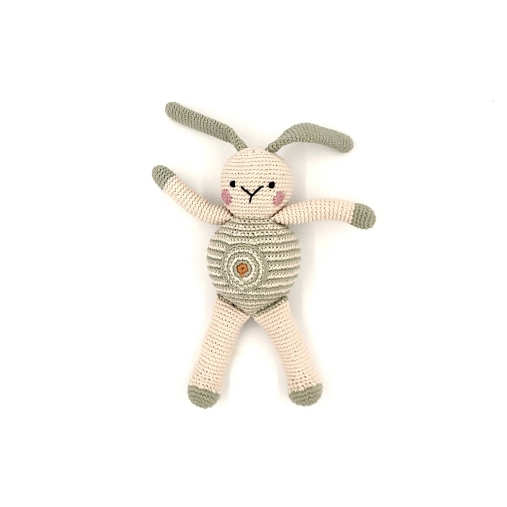 Organic Crochet Bunny-Pebble NWT